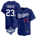 Los Angeles Dodgers #23 Kyle Tucker Player Royal REYNOLDS World Series Meet Limited Home Stitched Jerseys