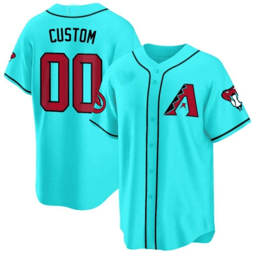 Custom Arizona Diamondbacks 2024 Cool Base Jersey V2 ¨C Teal REYNOLDS