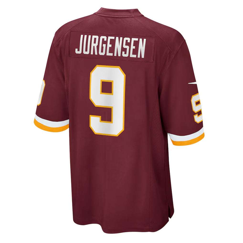 W.Football Team #9 Sonny Jurgensen Burgundy REYNOLDS Retired Player Jersey
