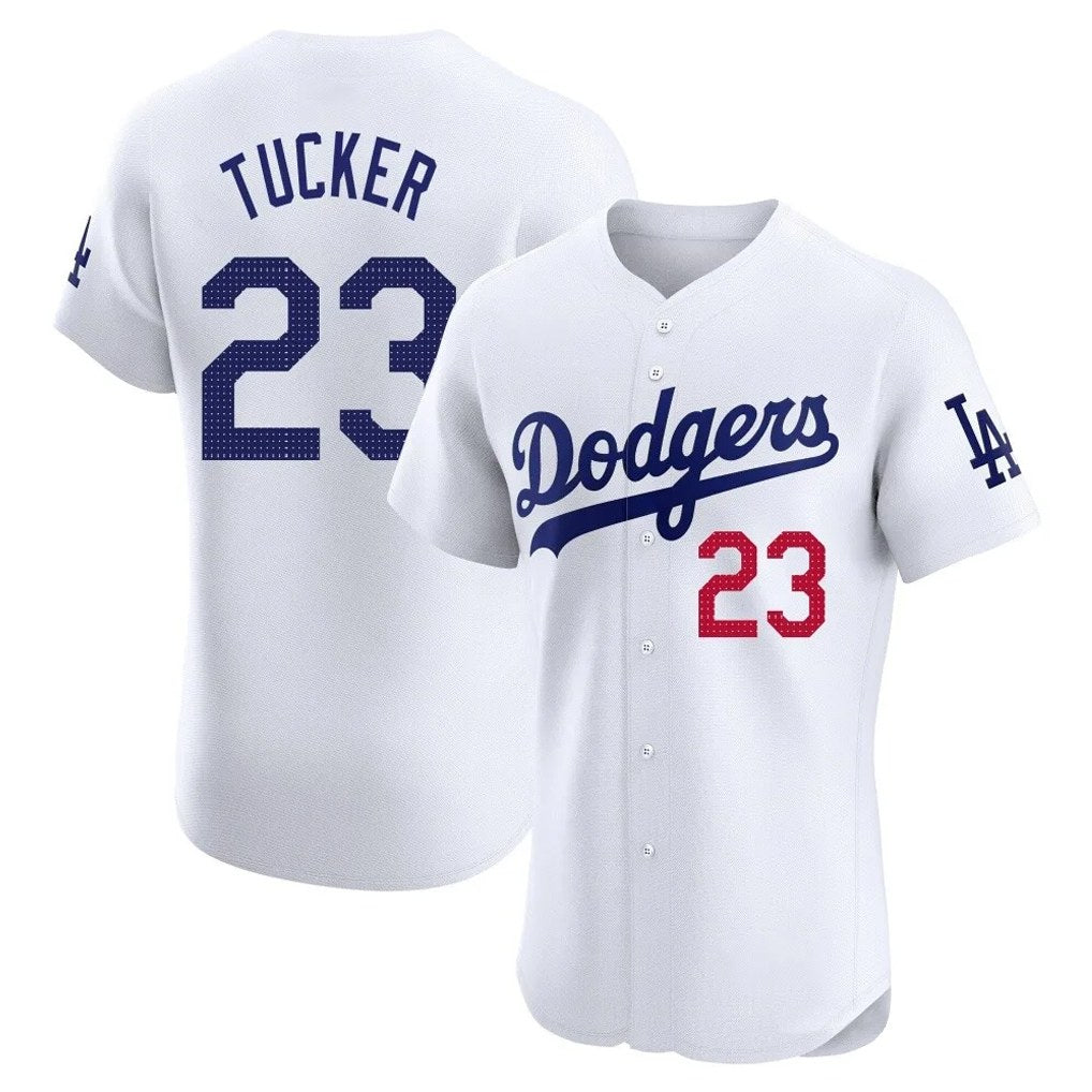 Los Angeles Dodgers #23 Kyle Tucker Player White REYNOLDS Limited Elite Home Stitched Jerseys