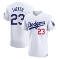 Los Angeles Dodgers #23 Kyle Tucker Player White REYNOLDS Limited Elite Home Stitched Jerseys