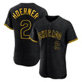 Chicago Cubs #2 Nico Hoerner Player Black REYNOLDS Snake Skin City Limited Elite Home Game Stitched Jerseys