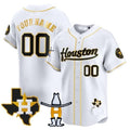 Custom Houston Astros Houston Rodeo Patch Vapor Premier Limited Jersey ¨C White REYNOLDS