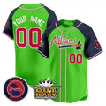 Custom Atlanta Braves Atliens Vapor Premier Limited Jersey ¨CGreen 2 REYNOLDS