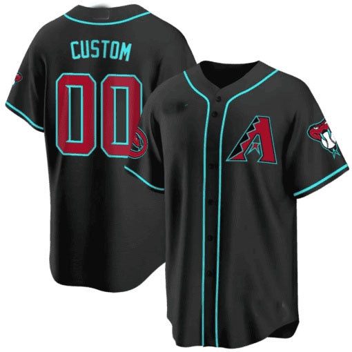 Custom Arizona Diamondbacks 2024 Cool Base Jersey ¨C Black REYNOLDS