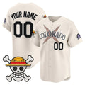 Custom Colorado Rockies x One Piece Cream REYNOLDS Vapor Premier Limited Jersey - Stitched