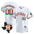 Custom Houston Astros Mexico Texas Patch Vapor Premier Limited Jersey ¨C White REYNOLDS
