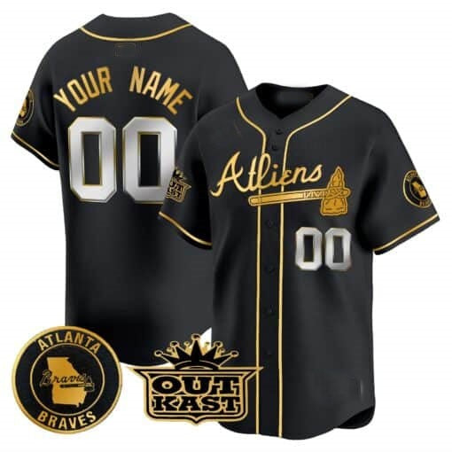 Custom Atlanta Braves Atliens Vapor Premier Limited Jersey ¨C Black REYNOLDS