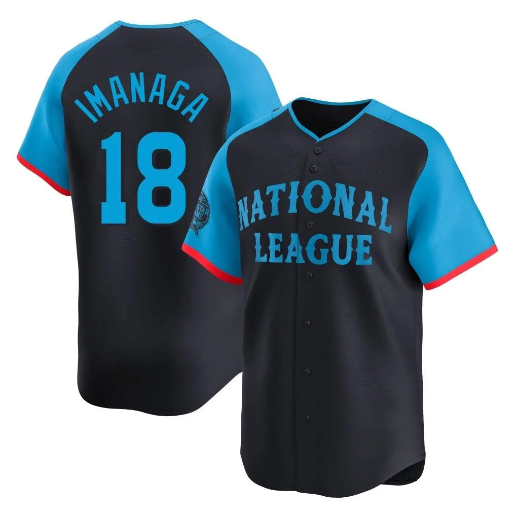 Chicago Cubs #18 Shota Imanaga Player Navy REYNOLDS National League All-Star Limited Home Stitched Jerseys