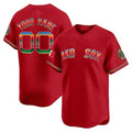 Custom Boston Red Sox Mexico Vapor Premier Limited Jersey ¨C Red REYNOLDS