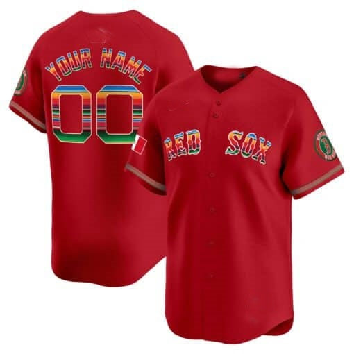 Custom Boston Red Sox Mexico Vapor Premier Limited Jersey ¨C Red REYNOLDS