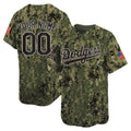 Custom Los Angeles Dodgers USMC Alternate Vapor Premier Limited Jersey ¨C All Stitched-Woodland REYNOLDS