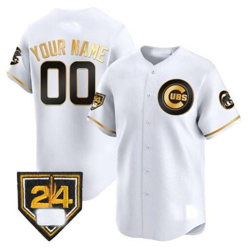Custom Chicago Cubs 2024 Spring Training Patch Vapor Premier Limited Jersey V2 ¨C All Stitched-White REYNOLDS
