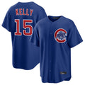 Chicago Cubs #15 Carson Kelly Player Royal REYNOLDS Home Game Stitched Jerseys