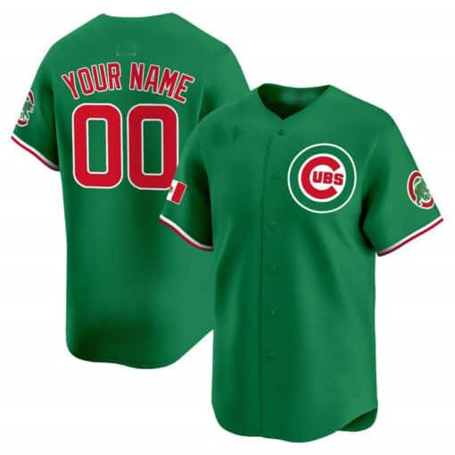 Custom Chicago Cubs Mexico Vapor Premier Limited Jersey V3 ¨C Green REYNOLDS