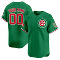 Custom Chicago Cubs Mexico Vapor Premier Limited Jersey V3 ¨C Green REYNOLDS