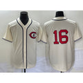 Chicago Cubs #16 Patrick Wisdom 2022 Cream REYNOLDS Field of Dreams Cool Base Stitched Jersey