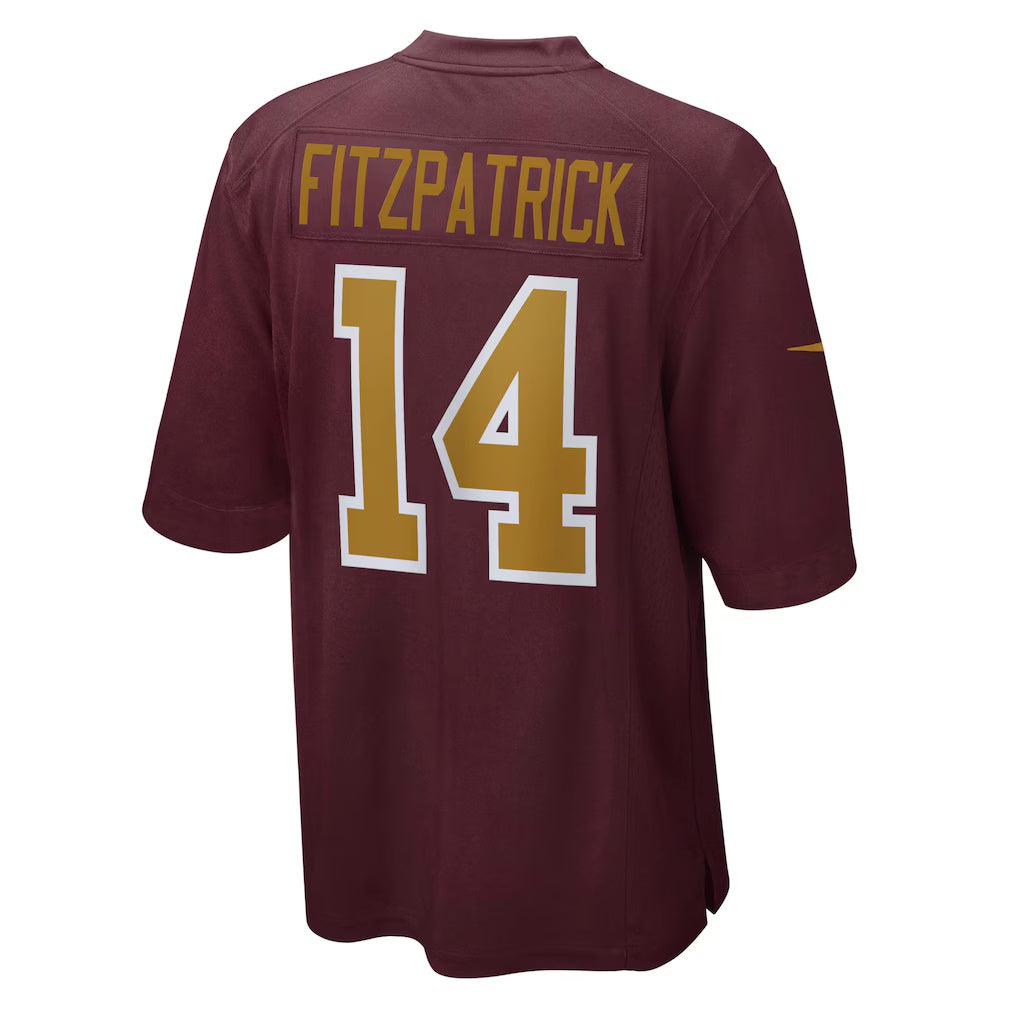 W.Football Team #14 Ryan Fitzpatrick Burgundy REYNOLDS Alternate Player Game Jersey