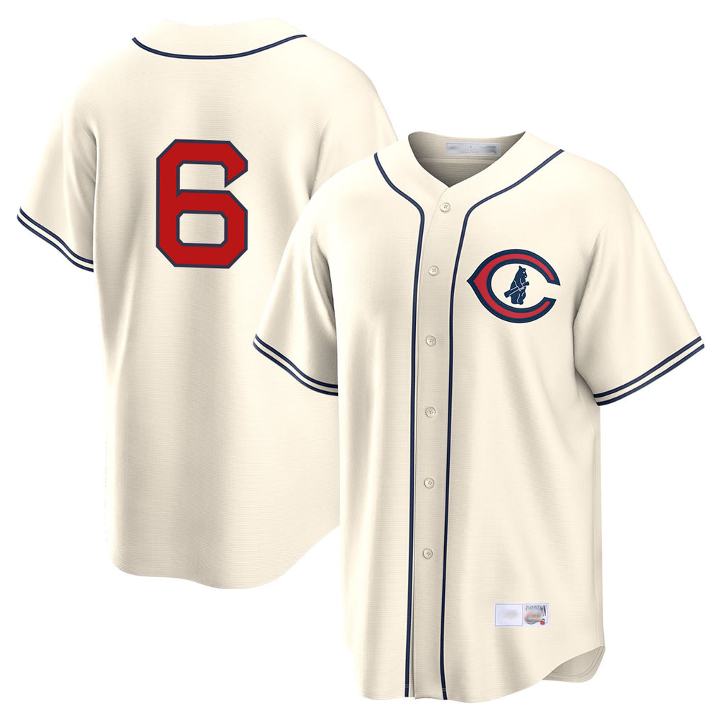 Chicago Cubs #6 Matt Shaw Player Cream REYNOLDS Field of Dreams Home Game Stitched Jerseys
