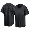 Chicago Cubs #25 Moises Ballesteros Player Black REYNOLDS T-shirt Home Game Stitched Jerseys