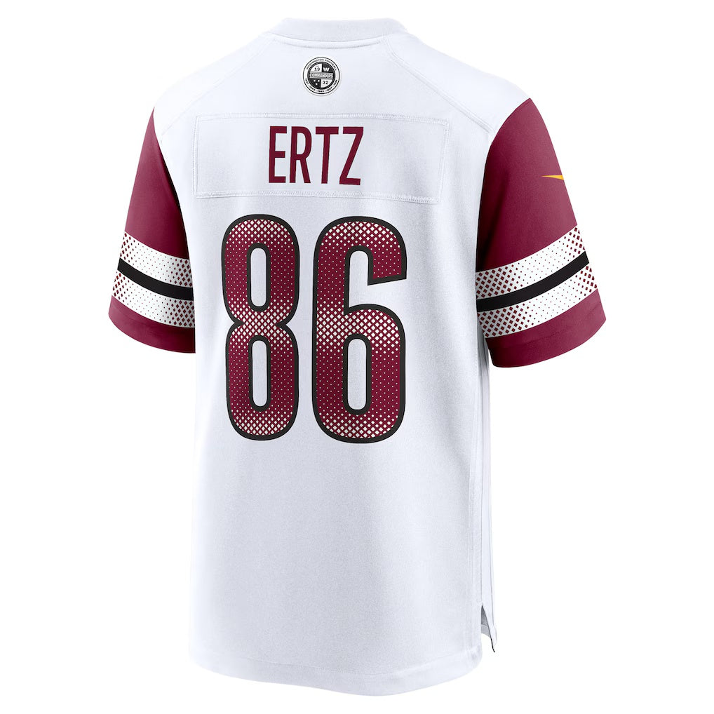W.Commanders #86 Zach Ertz White REYNOLDS Game Jersey