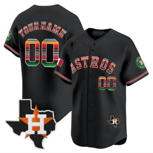 Custom Houston Astros Mexico Texas Patch Vapor Premier Limited Jersey ¨C All Stitched REYNOLDS