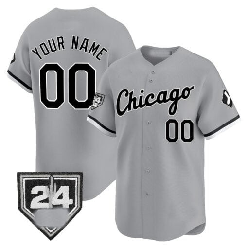 Custom Chicago White Sox 2024 Spring Training Patch Vapor Premier Limited Jersey ¨C Gray REYNOLDS