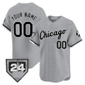 Custom Chicago White Sox 2024 Spring Training Patch Vapor Premier Limited Jersey ¨C Gray REYNOLDS