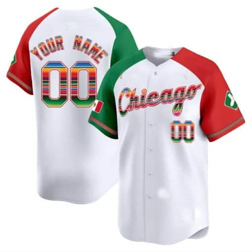 Custom Chicago White Sox Mexico Vapor Premier Limited Jersey V3- White REYNOLDS
