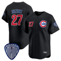 Chicago Cubs #27 Seiya Suzuki Player Black REYNOLDS Vapor Premier Limited Home Stitched Jerseys