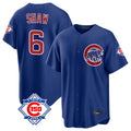 Chicago Cubs #6 Matt Shaw Player Royal REYNOLDS 150th Anniversary Home Game Stitched Jerseys