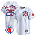 Chicago Cubs #25 Moises Ballesteros Player White REYNOLDS 150th Anniversary Limited Home Game Stitched Jerseys