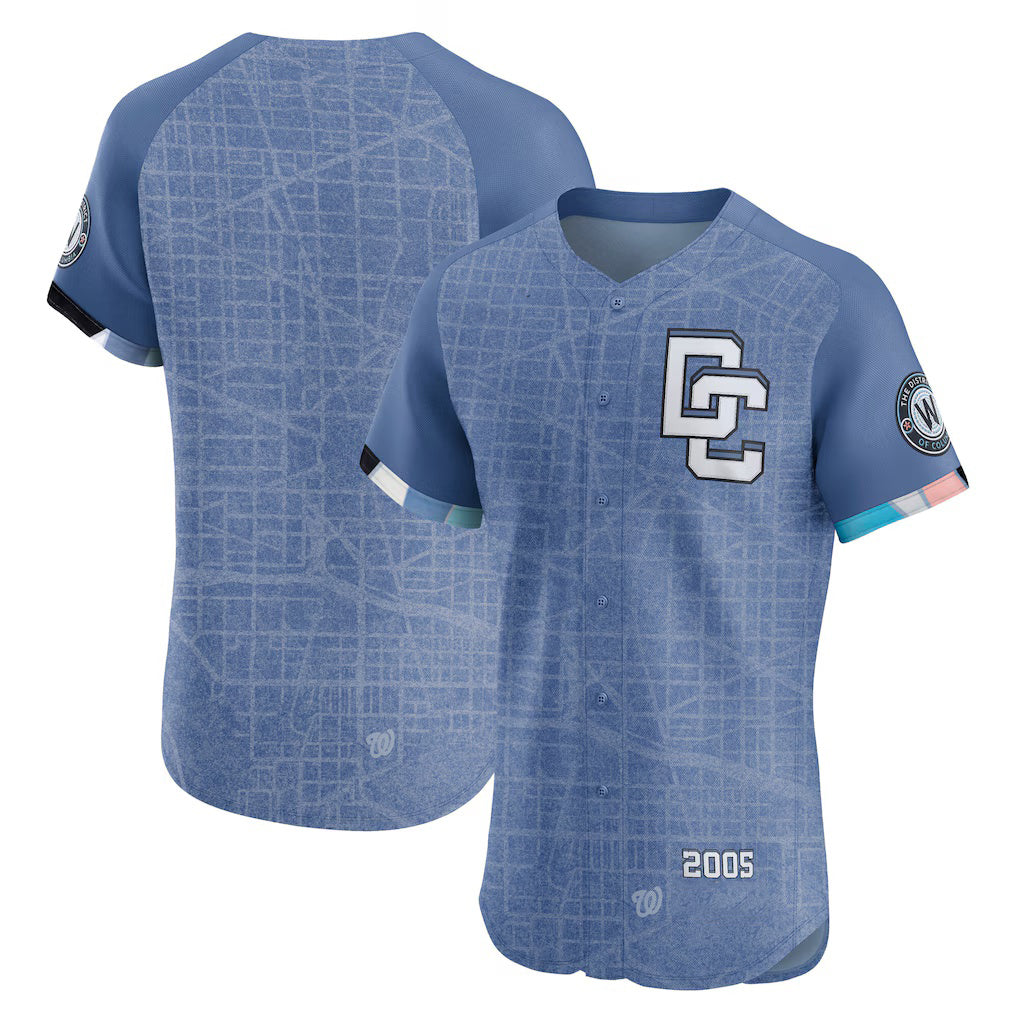 Washington Nationals Blue REYNOLDS 2025 City Connect Elite Jersey
