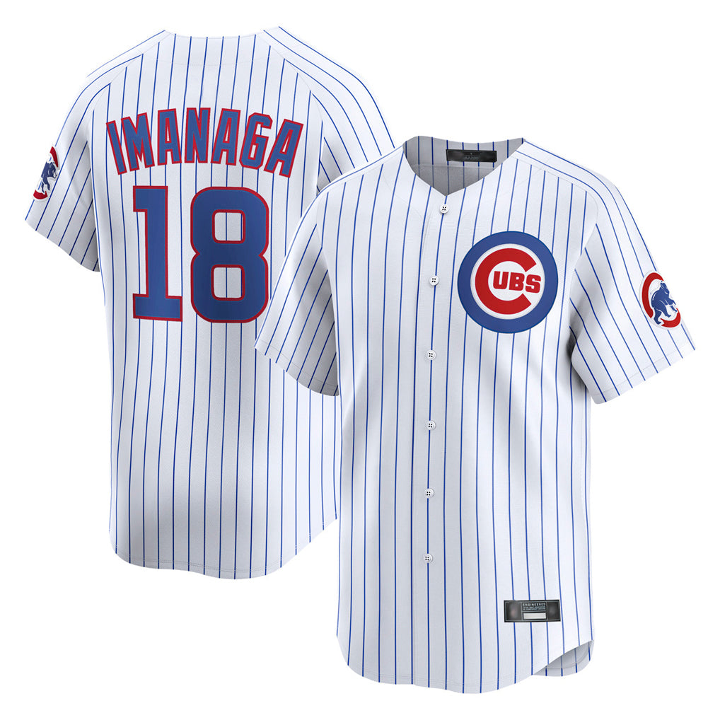 Chicago Cubs #18 Shota Imanaga Player White REYNOLDS Limited Home Game Stitched Jerseys