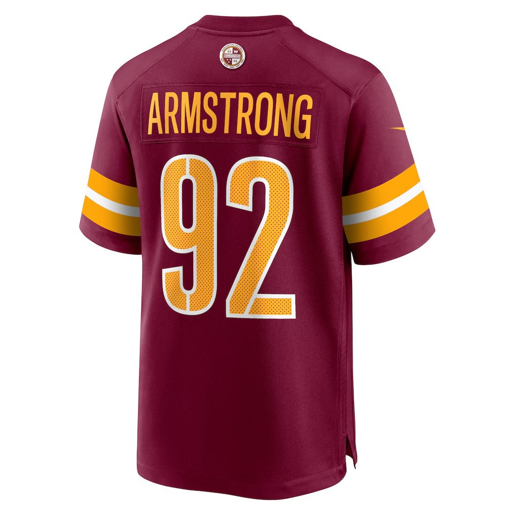 W.Commanders #92 Dorance Armstrong Burgundy REYNOLDS Game Jersey