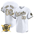 Custom Baltimore Orioles Armed Forces Day Vapor Premier Limited Jersey ¨C White REYNOLDS