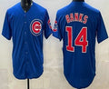 Chicago Cubs #14 Ernie Banks Blue REYNOLDS Limited Jersey
