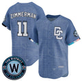 Washington Nationals #11 Ryan Zimmerman Blue REYNOLDS 2025 City Connect Limited Stitched Jersey