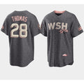 Washington Nationals #28 Lane Thomas 2022 Grey REYNOLDS City Connect Cherry Blossom Cool Base Stitched Jersey