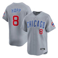 Chicago Cubs #8 Ian Happ Player Gray REYNOLDS Road Limited Home Stitched Jerseys
