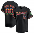 Custom Chicago White Sox Mexico Vapor Premier Limited Jersey V3- Black REYNOLDS