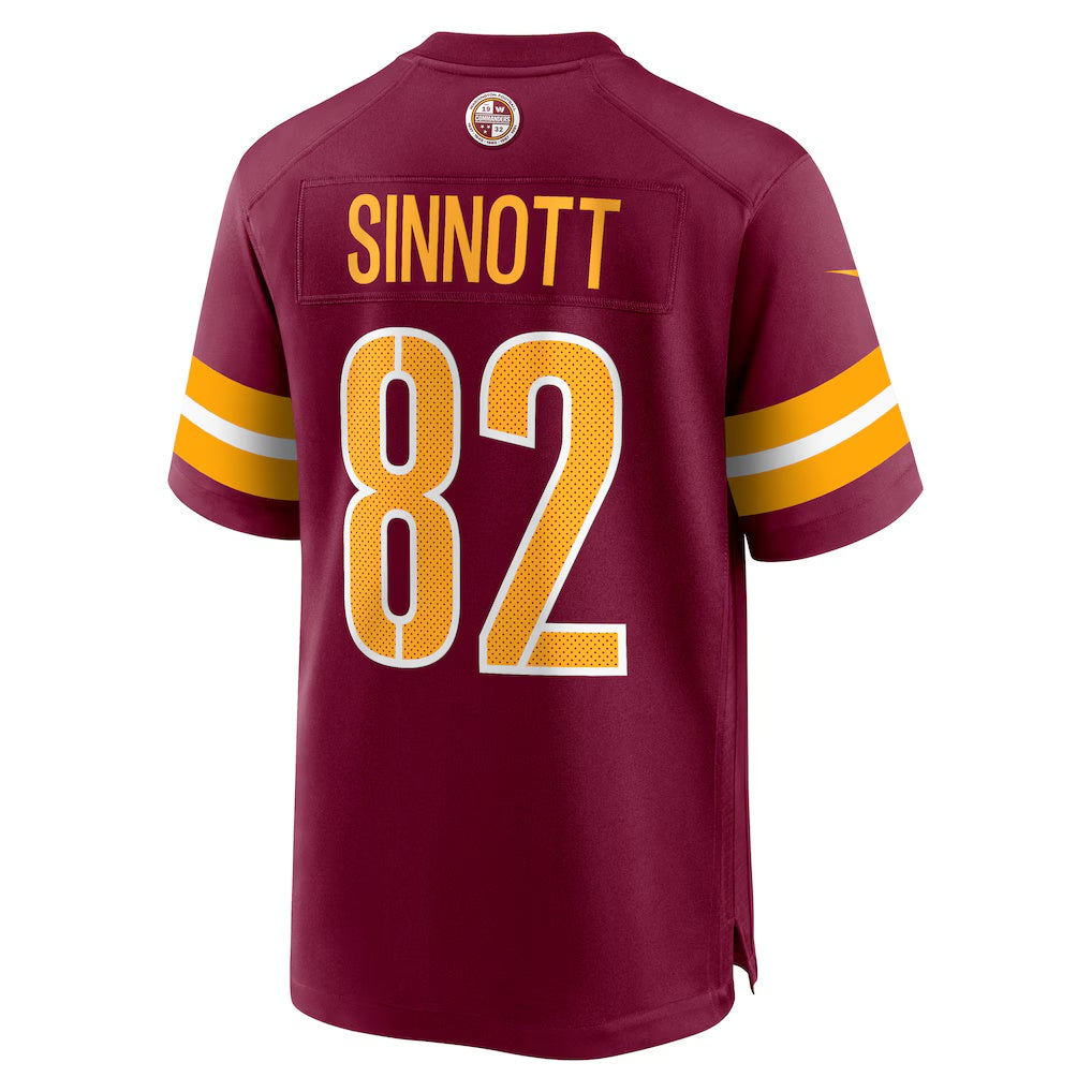 W.Commanders #82 Ben Sinnott Burgundy REYNOLDS Game Jersey