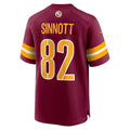 W.Commanders #82 Ben Sinnott Burgundy REYNOLDS Game Jersey