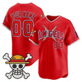 Custom Los Angeles Angels x One Piece Red REYNOLDS Vapor Premier Limited Jersey - Stitched
