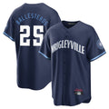 Chicago Cubs #25 Moises Ballesteros Player Navy REYNOLDS City Connect Home Game Stitched Jerseys