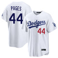 Los Angeles Dodgers #44 Andy Pages Player White REYNOLDS Home Game Stitched Jerseys