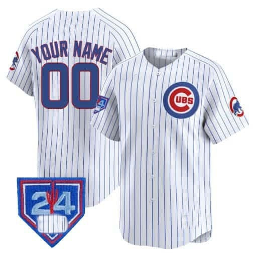 Custom Chicago Cubs 2024 Spring Training Patch Vapor Premier Limited Jersey V2 ¨C White Alternate REYNOLDS