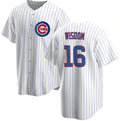 Chicago Cubs #16 Patrick Wisdom White REYNOLDS Cool Base Stitched Jersey