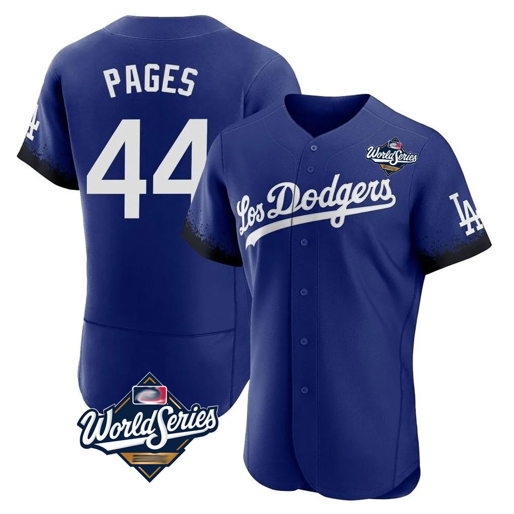 Los Angeles Dodgers #44 Andy Pages Player Royal REYNOLDS World Series City Connect Elite Home Stitched Jerseys