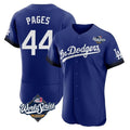 Los Angeles Dodgers #44 Andy Pages Player Royal REYNOLDS World Series City Connect Elite Home Stitched Jerseys